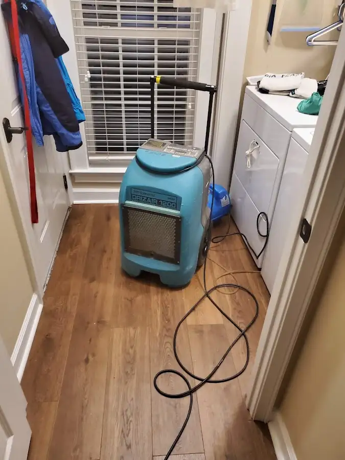 Commercial dehumidifier deployed for Flood Damage Cleanup in Milford